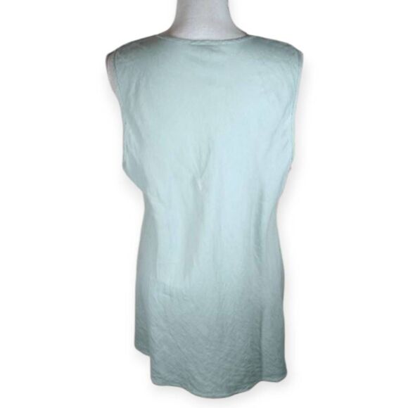 GRACE ELEMENTS LT. BLUE SLEEVELESS TOP SZ.1X EUC. - Picture 4 of 6